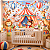 Papel de Parede Infantil Circo Encantado Aquarela com Animais Balões e Tenda para Quarto de Bebê - Imagem 2