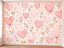 Papel de Parede Infantil Feminino Corações Rosa Aquarela com Laços e Flores Delicadas para Quarto de Menina e Bebê - Imagem 1