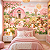 Papel de Parede Infantil Fazendinha Rosa Feminina Aquarela com Vaquinha, Cavalinho, Ovelha e Flores para Quarto de Bebê e Menina - Imagem 3