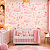 Papel de Parede Infantil Feminino Estrelinhas Rosa Aquarela com Lua, Nuvens e Corações para Quarto de Bebê e Menina - Imagem 2