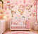 Papel de Parede Infantil Mapa Mundi Feminino Aquarela Rosa Delicado para Quarto de Menina Bebê Decoração Autoadesivo - Imagem 1
