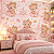 Papel de Parede Infantil Princesa Ursa Feminino Aquarela Rosa Delicado para Quarto de Bebê Menina Decoração Autoadesivo - Imagem 3