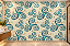 Papel de Parede Adesivo Abstrato Espirais Azul Turquesa e Bege Moderno para Banheiro Lavabo Sala e Quarto Decoração - Imagem 2