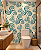 Papel de Parede Adesivo Abstrato Espirais Azul Turquesa e Bege Moderno para Banheiro Lavabo Sala e Quarto Decoração - Imagem 1