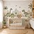 Papel de Parede Dinossauro Baby Aquarela para Quarto Infantil | Rolos de 50 cm Personalizado Lavavél AutoColante - Imagem 2