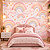 Papel de Parede Infantil Arco-Íris Feminino Rosa Aquarela Nuvens Estrelas e Corações para Quarto de Bebê Menina Autoadesivo - Imagem 2