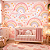 Papel de Parede Infantil Arco-Íris Feminino Rosa Aquarela Nuvens Estrelas e Corações para Quarto de Bebê Menina Autoadesivo - Imagem 3