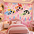 Papel de Parede Infantil Meninas Superpoderosas Aquarela Rosa Autoadesivo Decoração Quarto de Menina - Imagem 2
