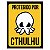 Placa Protegido por Cthulhu - Imagem 1