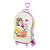 Mala Infantil Disney Princesas Bela Rosa Maxtoy Diplomata com Rodinha Tripla - Imagem 2