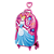 Mala Infantil Disney Princesas Cinderela Rosa Maxtoy Diplomata com Rodinha Tripla - Imagem 3