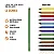 Lápis De Cor Wave Reciclado 12 cores - Bazze - Imagem 3