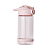 Garrafa plástica com canudo 500ml rosa pastel - BRW - Imagem 1