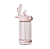 Garrafa plástica com canudo 500ml rosa pastel - BRW - Imagem 2