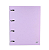 Fichário Escolar Argolado c/ 96 folhas Pastel LILÁS -Yes - Imagem 1