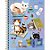 Caderno Espiral Capa Dura Universitário 1 Matéria Purrfect Cats 80 Folhas - Imagem 2