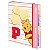 Fichário DAC Universitário com elástico – com 48 folhas decoradas – Disney Ursinho pooh - Imagem 1