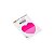 BLOCO SMART NOTES 70X70MM - TRANSPARENTE CORAÇÃO ROSA - 20FLS - 1BLOCO - BRW - Imagem 1