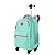 Mochila Carrinho com 4 Rodas Sestini Rolling Crinkle 2 Azul 360° - Turquesa - Imagem 2