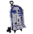 Mala Infantil Star Wars R2D2 Azul Maxtoy Diplomata com Rodinha Tripla - Imagem 1