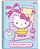 CADERNO BROCHURA GRANDE CAPA DURA HELLO KITTY 80 FOLHAS - Imagem 1