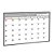Quadro Planner Mensal Gray 90cm x 60cm, MDF revestido Preto Fit - Imagem 2