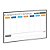 Quadro Planner Semanal Light MDF 90cm x 60cm revestido Preto FIT - Imagem 2