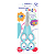 TESOURA ESCOLAR DUPLA TANDEM COLOR JOY - BLISTER C/ 1 UND LEO&LEO - Imagem 1