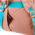 Mochila 2 Compartimentos Sestini College Hydroblock - Peach Candy - Imagem 10