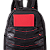 Mochila Grande NBA Basics - Preto e Vermelho - Imagem 6