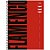 Caderno Universitário Capa Dura Flamengo FIT 15 Materias - Sortidos - Imagem 1