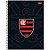 Caderno Universitário Capa Dura Flamengo FIT 1 Materia - Sortidos - Imagem 3