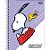 Caderno Espiral Capa Dura Universitário 10 Matérias Snoopy Fit 160 Folhas - Imagem 1