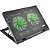 Cooler Para Notebook Warrior Power Gamer Led Verde Luminoso - AC267 - Imagem 1