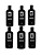 6 unidades de shampoo para Barba Evolution 200ml - Imagem 1