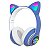 Fone Gatinho Sem Fio Bluetooth Lehmox Mod: LEF-1019  Azul - Imagem 1