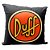 Almofada Duff Logo 40x40cm Fibra Veludo - Imagem 2