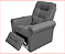 Poltrona do Papai Reclinável Clio Matrix – Suede Cinza (SD.5130) - Imagem 2