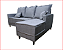 Sofá Living com Chaise Bolonha Linho Cinza – Primor (205cm) - Imagem 3