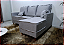 Sofá Living com Chaise Bolonha Linho Cinza – Primor (205cm) - Imagem 4