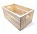 Caixote De Feira Decorativo 50 x 30 cm Em Madeira Pinus - Imagem 1