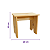 Banco de madeira pinus 33x22 - Imagem 5