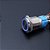 Botao Pulso 16mm LED Azul 110/220v Ring - Imagem 2