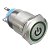 Botao Pulso Start 19mm LED Verde 110/220v Símbolo Power - Imagem 3