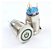 Botao Pulso Start 19mm LED Verde 110/220v Símbolo Power - Imagem 1