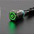 Botao Pulso Start 19mm LED Verde 110/220v Símbolo Power - Imagem 2