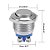 Botão Pulso 16mm Sem Trava 250v Cabeça Alta Push Button - Imagem 4