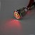 Botão Liga Desliga 19mm LED Vermelho 110/220v Com Trava Símbolo POWER - Imagem 2