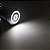 Botão Liga Desliga 19mm LED Branco 110/220v Com Trava Símbolo POWER - Imagem 2