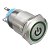 Botão Liga Desliga 19mm LED Verde 110/220v Com Trava Símbolo POWER - Imagem 3
